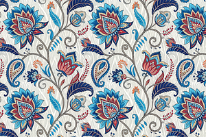 A set of seamless patterns in orient, a Pattern Graphic by Designs by Helen Trupak