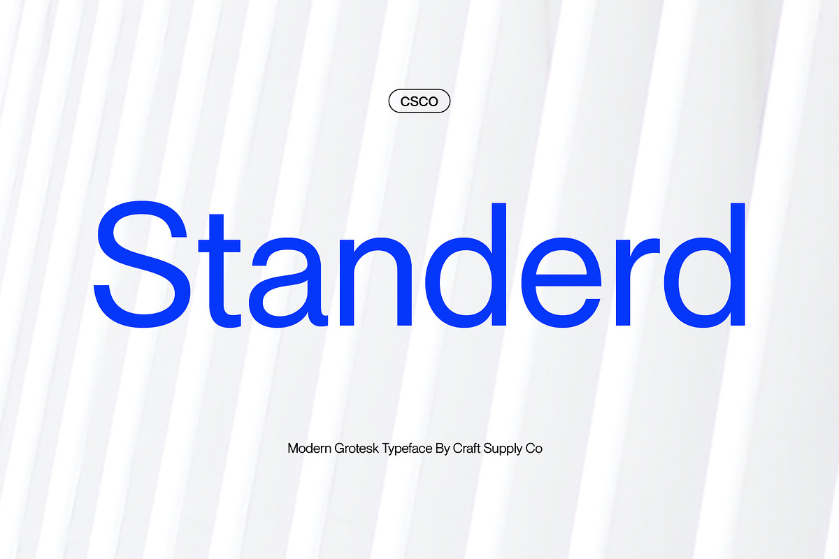 Standerd - Modern Grotesk, a Sans Serif Font by Craft Supply Co. (Photo 1 of 8)