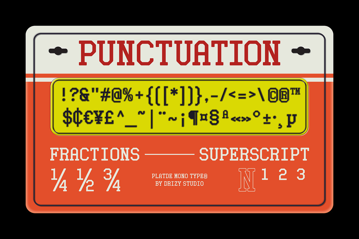 Platde - Vintage Mono Slab Font, a Sans Serif Font by Drizy (Photo 4 of 10)
