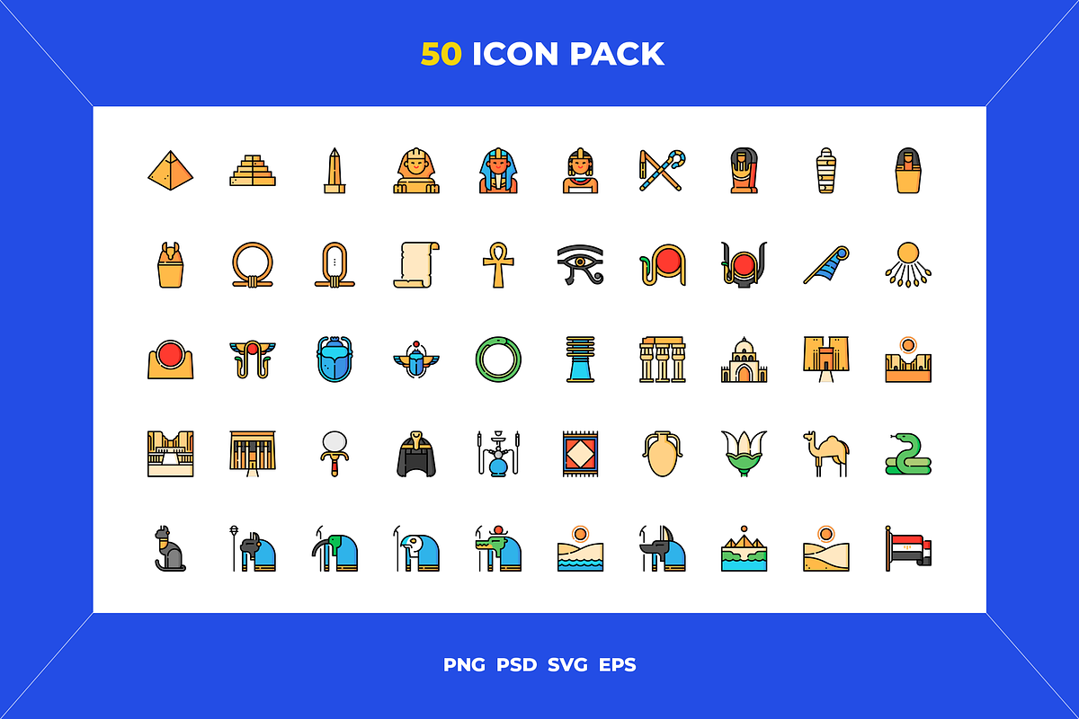50 Egypt icons, an Icon by Wencory (Photo 1 of 2)
