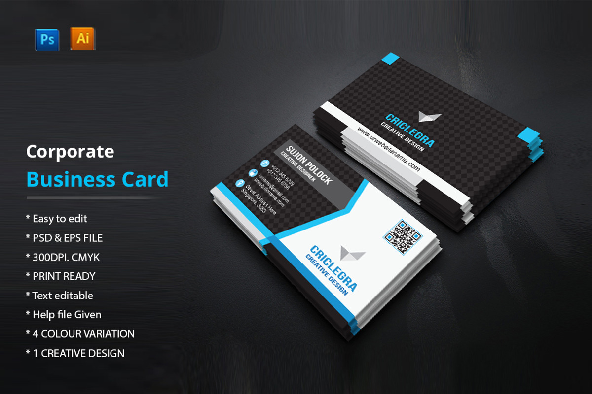 Business Card, a Business Card Template by Gotype (Photo 1 of 4)
