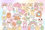 Cute Groovy Spring Clipart Bundle, a Seasonal Illustration by Huxmay (Thumbnail 3 of 7)