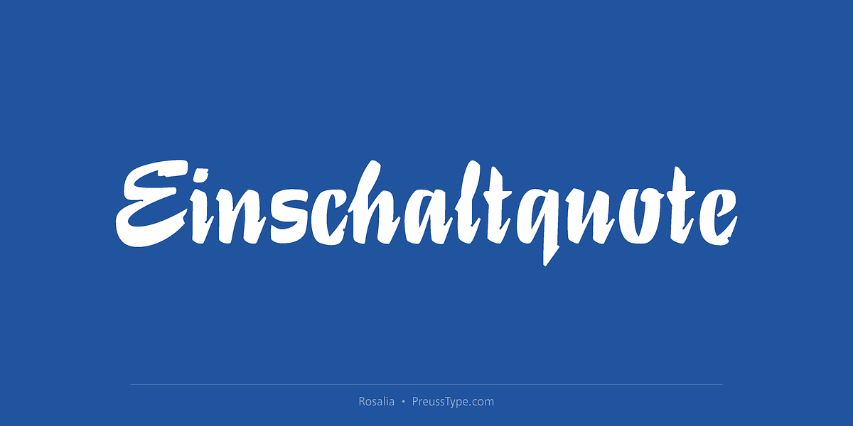 Rosalia, a Script Font by preussTYPE (Photo 2 of 8)