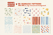 Coastal patterns Stripe Wave Retro, a Pattern Graphic by Yuliya Derbisheva (Thumbnail 4 of 13)