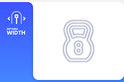 Fitness - Line Icons, an Icon by RudenkoArts (Thumbnail 4 of 4)