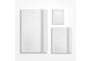 Blank booklets mockup set, a Print Template by TotallypicRF