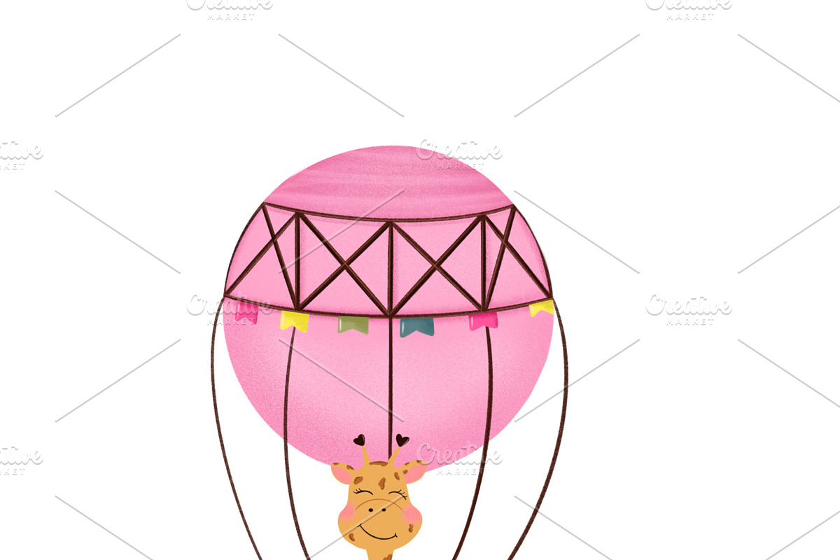 Baby girl nursery digital poster, a Decorative Illustration by Oleksandra Illustrates (Photo 4 of 5)