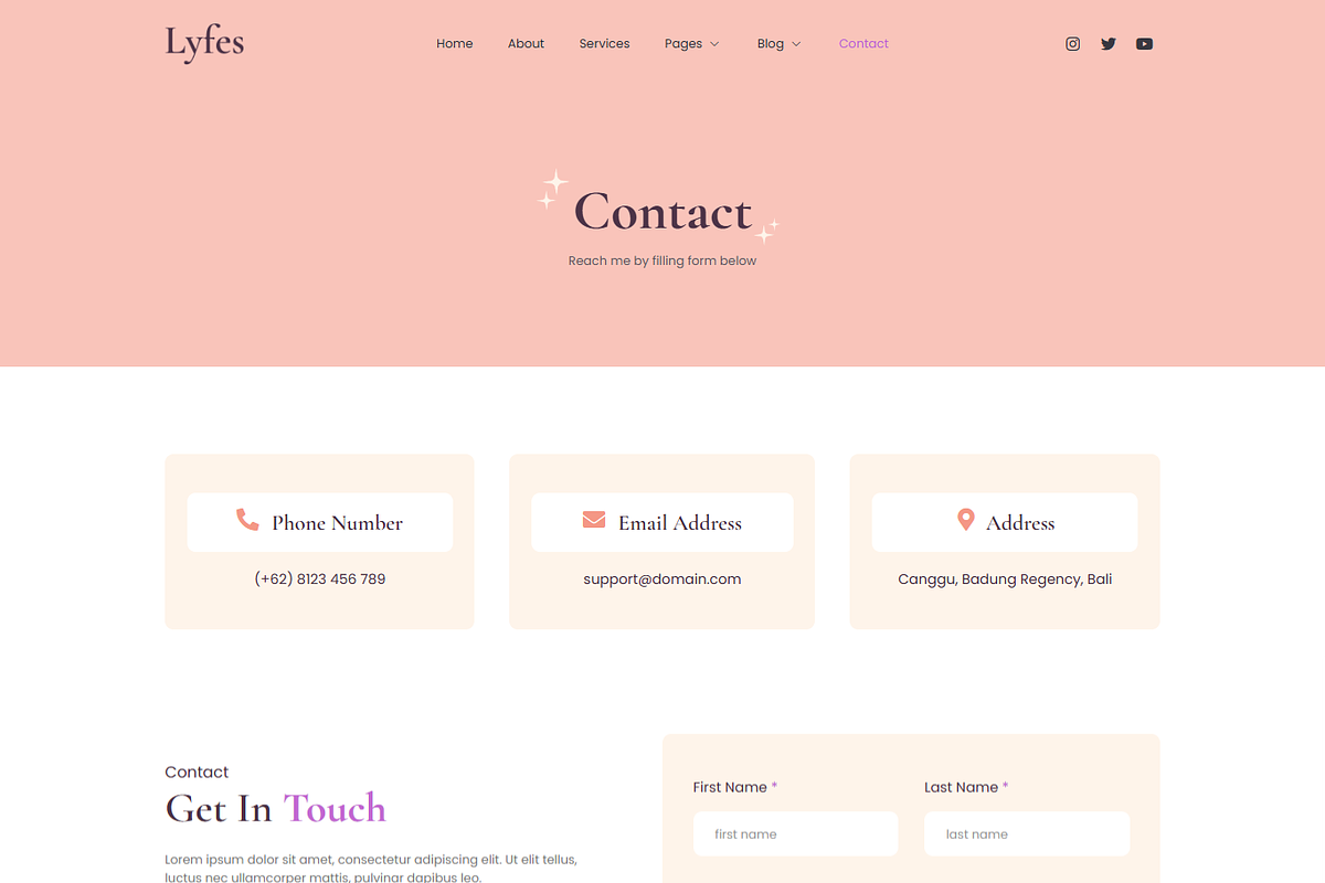Feminine Life Coach Speaker Template, a Landing Page Template by MasterDesigns (Photo 9 of 9)