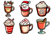 Christmas Drinks PNG Clipart Bundle, an Illustration by Daily.Designs (Thumbnail 5 of 5)