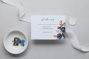 Blue and Orange Wedding Invitation, an Invitation Template by ForeverPrint (Thumbnail 4 of 8)