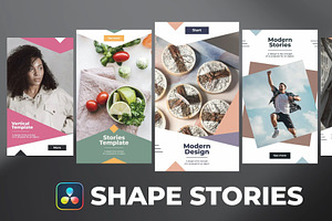 Shape Stories for DaVinci Resolve, a Templates & Theme by iamkoltunov