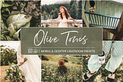 OLIVE TONES LIGHTROOM PRESETS, an Action Add-On by Nes Design Co (Thumbnail 1 of 12)