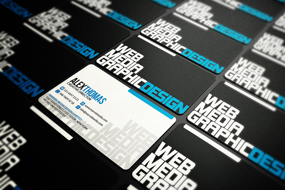 Designer Business Card, a Business Card Template by Marvel (Photo 3 of 5)