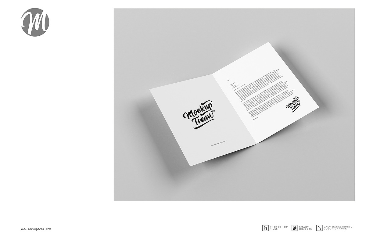 Christmas Bi-Fold A5-A4 Mockup, a Print Template by mockupteam1 (Photo 7 of 7)