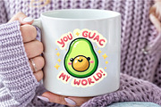Funny,You Guac My World Sticker, an Illustration by DreamCafeArt (Thumbnail 5 of 7)