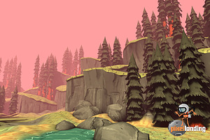 Pacific NW Forest: Toon Low Poly