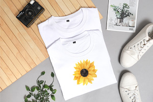 Sunflower Watercolor Clipart PNG