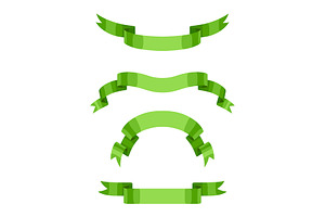 Set of ribbons., a Decorative Illustration by incomible