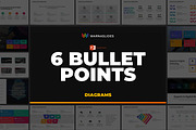 6 Bullet Points PowerPoint Templates, a Presentation Template by Warna Works (Thumbnail 2 of 18)