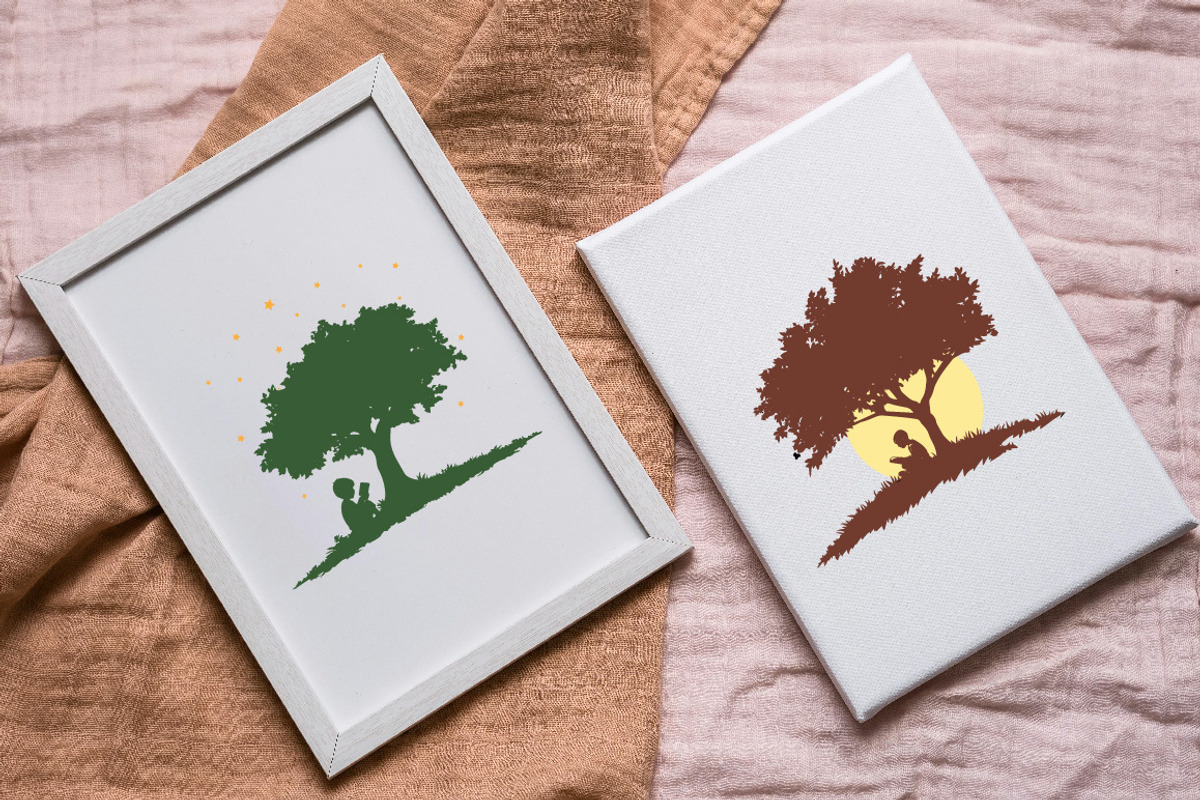 15 Boy Reading Book Under Tree, an Illustration by jongcreative (Photo 4 of 4)
