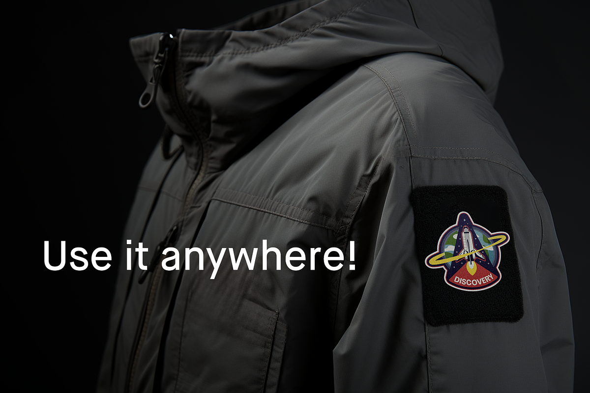 Embroidered Patch Mockup, a Merchandise Mockup by Salih Kizilkaya (Photo 2 of 4)