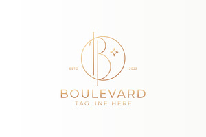 Letter B Luxury Logo Boulevard, a Branding & Logo Template by Signatoro