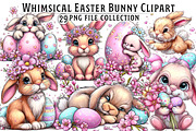 Whimsical Easter Bunny Clipart, an Illustration by Dream Creation (Thumbnail 1 of 6)