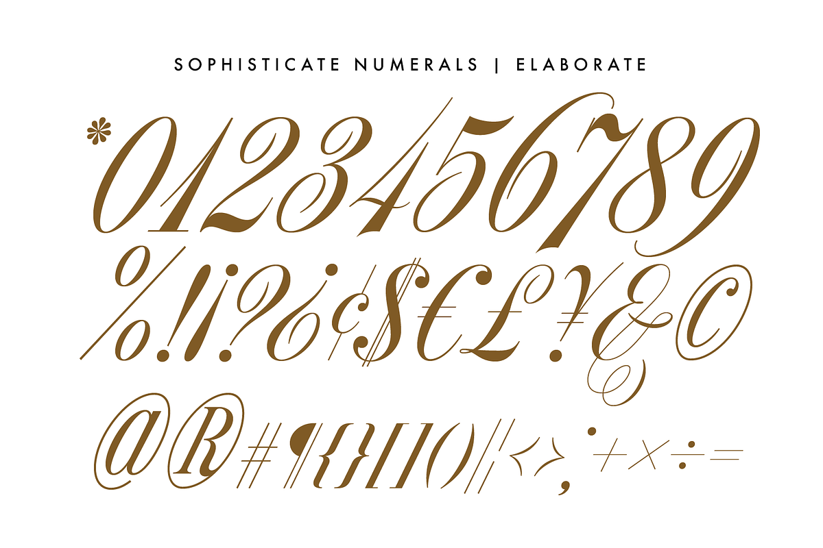 The Numerals Collection, a Handwritten Font by Drew Melton (Photo 14 of 18)