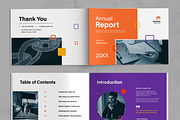 Annual Report Landscape Brochure, a Brochure Template by ContestDesign (Thumbnail 2 of 5)