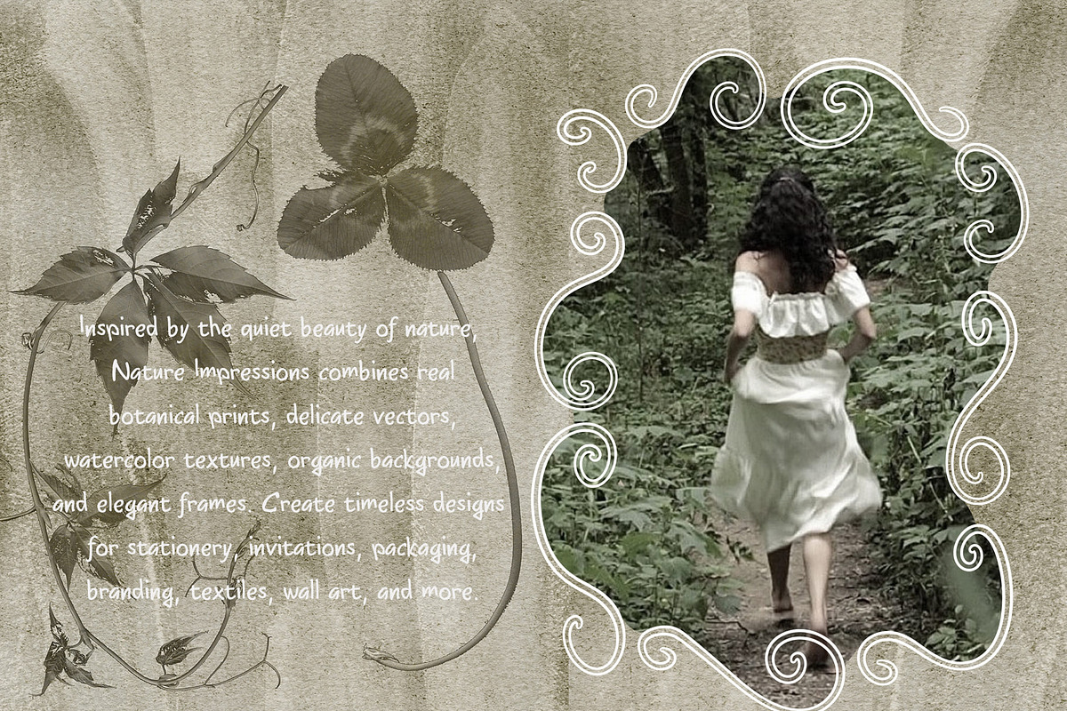Botanical Imprint Nature Backgrounds, an Object Graphic by LenArt (Photo 6 of 13)
