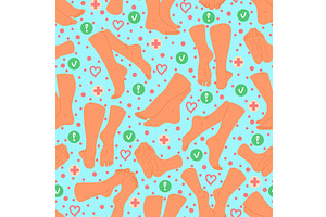 Beautiful poses of female bare legs, an Object Illustration by Vectorbuum