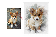 Dog Watercolor Photo Effect, an Action Add-On by Photoshop Action (Thumbnail 12 of 19)