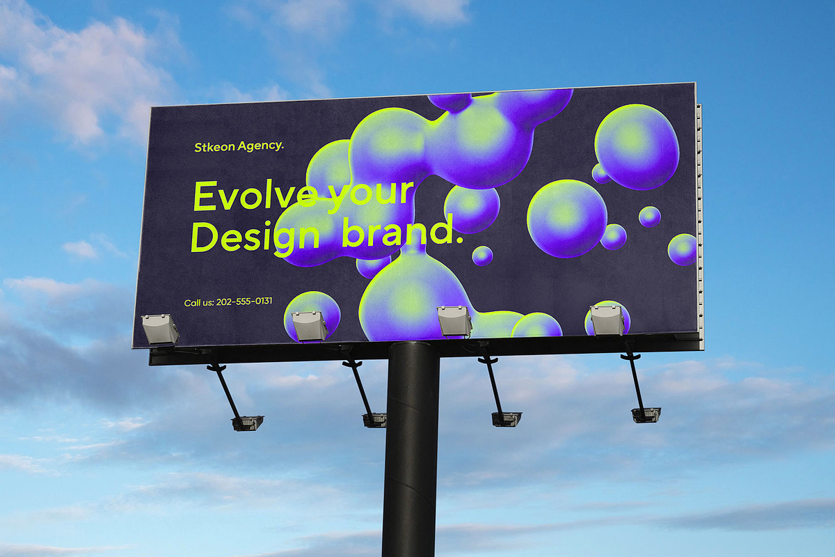 Billboard Poster Street Mockup, an Advertising Mockup by Asylab (Photo 3 of 5)