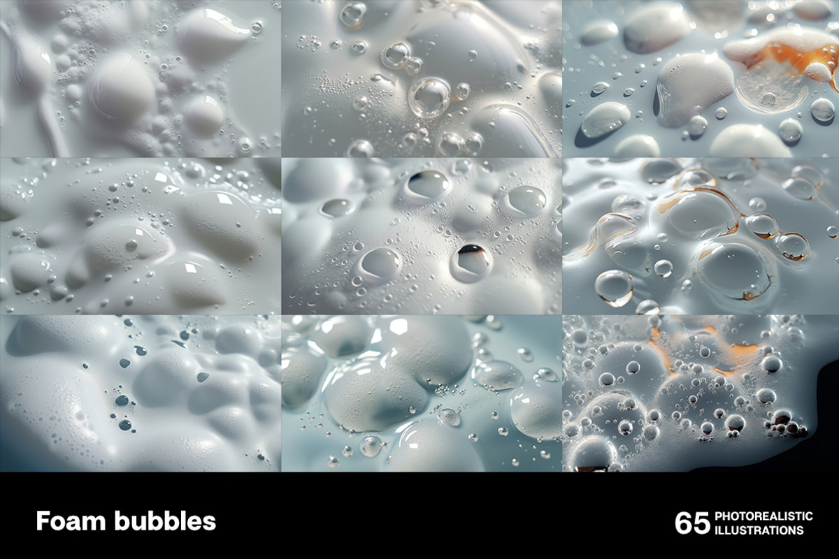 Foam bubbles. Collection, a Healthcare Illustration by Handmadefont (Photo 2 of 12)