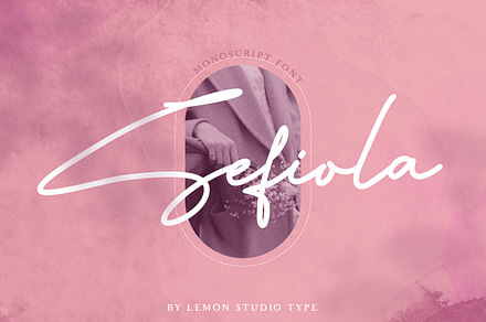 Sefiola - Mono Script, a Script Font by Lemon Studio Type