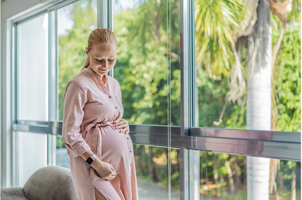 Portrait of young pregnant woman, a Person Photo by Elizaveta Galitskaya