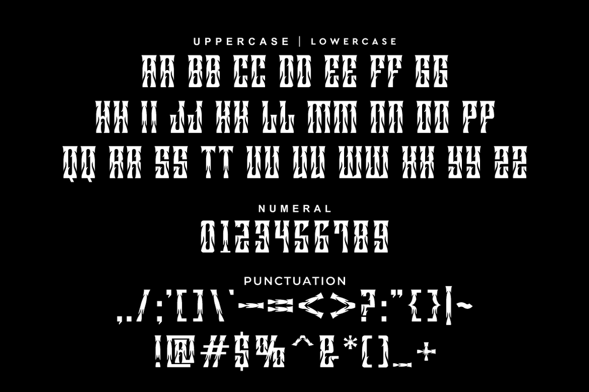 Black Calong - Artdeco Font, a Blackletter Font by QR Design Studio (Photo 5 of 8)