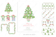 Mahjong Christmas Tree Clipart, a Decorative Illustration by LABFcreations (Thumbnail 4 of 4)