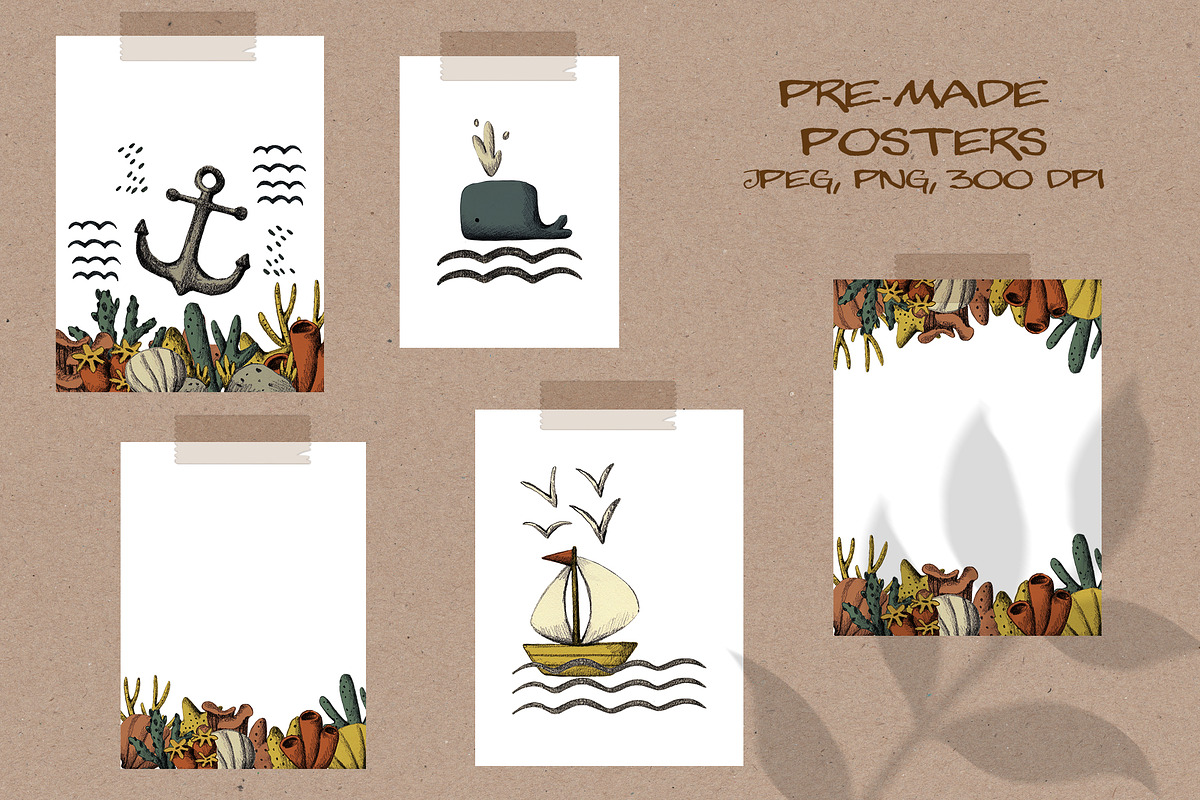 Ocean Underwater and Shore Clipart, an Illustration by LukaJreym (Photo 6 of 10)