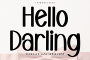 Hello Darling, a Serif Font by FreshTypeINK (Thumbnail 1 of 7)