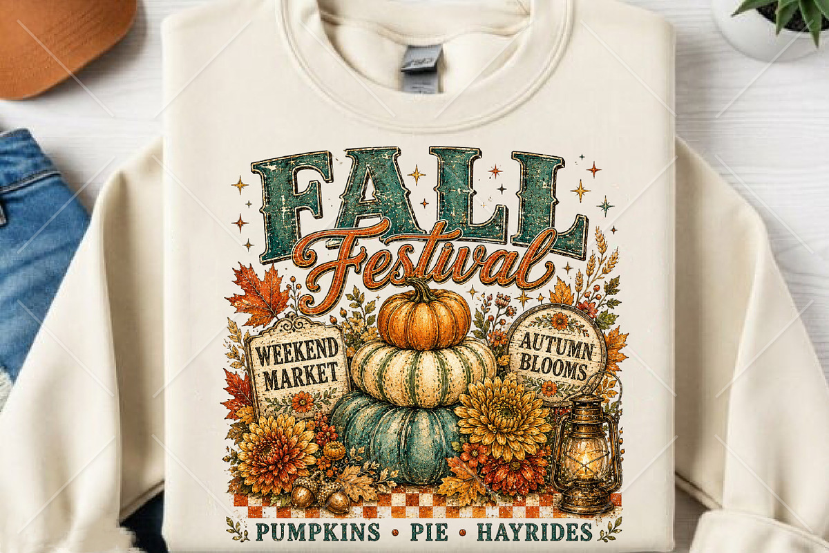 Retro Fall Pumpkin PNG Thanksgiving, a Seasonal Illustration by Canvas Craft (Photo 1 of 6)