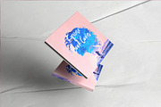Square Book Cover Mockups, a Books & Magazine Mockup by Defa Visual (Thumbnail 5 of 9)