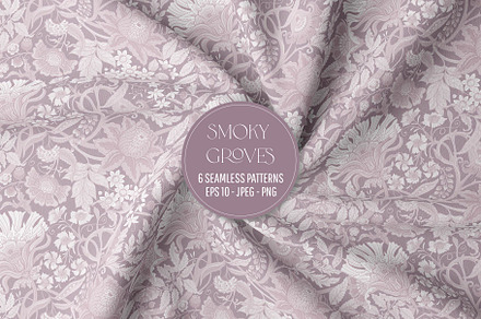 Smoky Groves Seamless Patterns, a Pattern Graphic by Elen-Lane