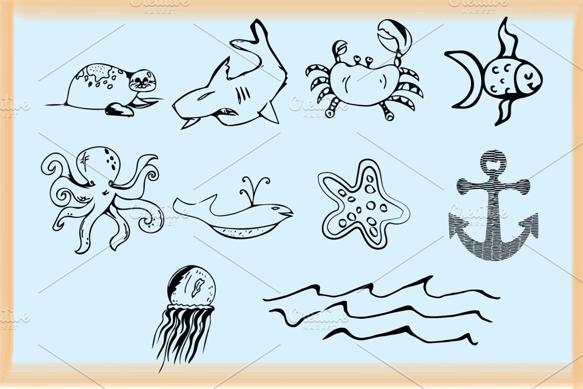 SALE! 20 Nautical Illustrations, an Object Graphic by Baydream (Photo 3 of 3)