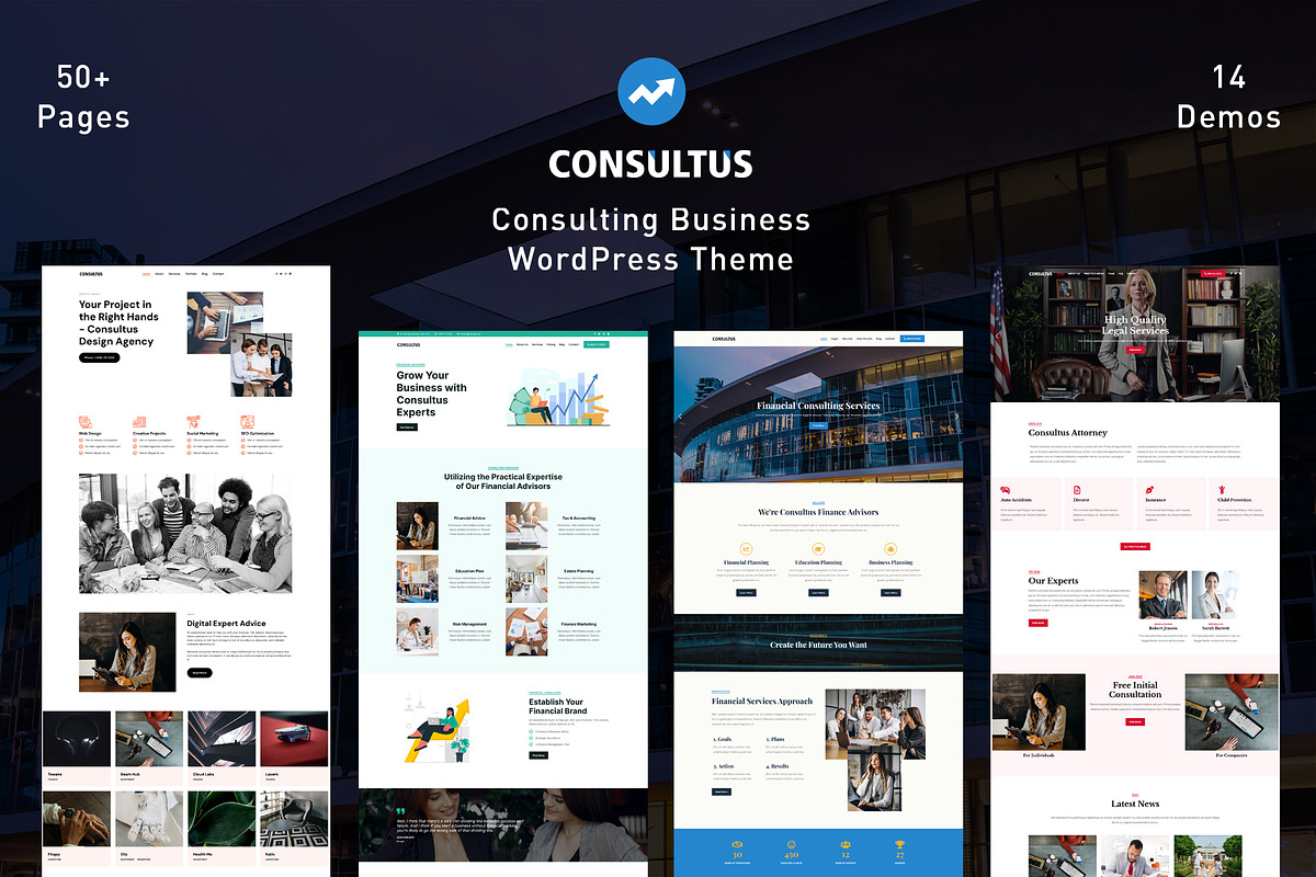 Consultus Business Consulting Theme, a WordPress Template by MatchThemes (Photo 1 of 5)