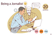 Being a journalist, a Person Illustration by Olillia (Thumbnail 12 of 12)