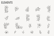 Magnolia Wedding Frames & Clipart, a Decorative Illustration by moja doodle (Thumbnail 7 of 9)