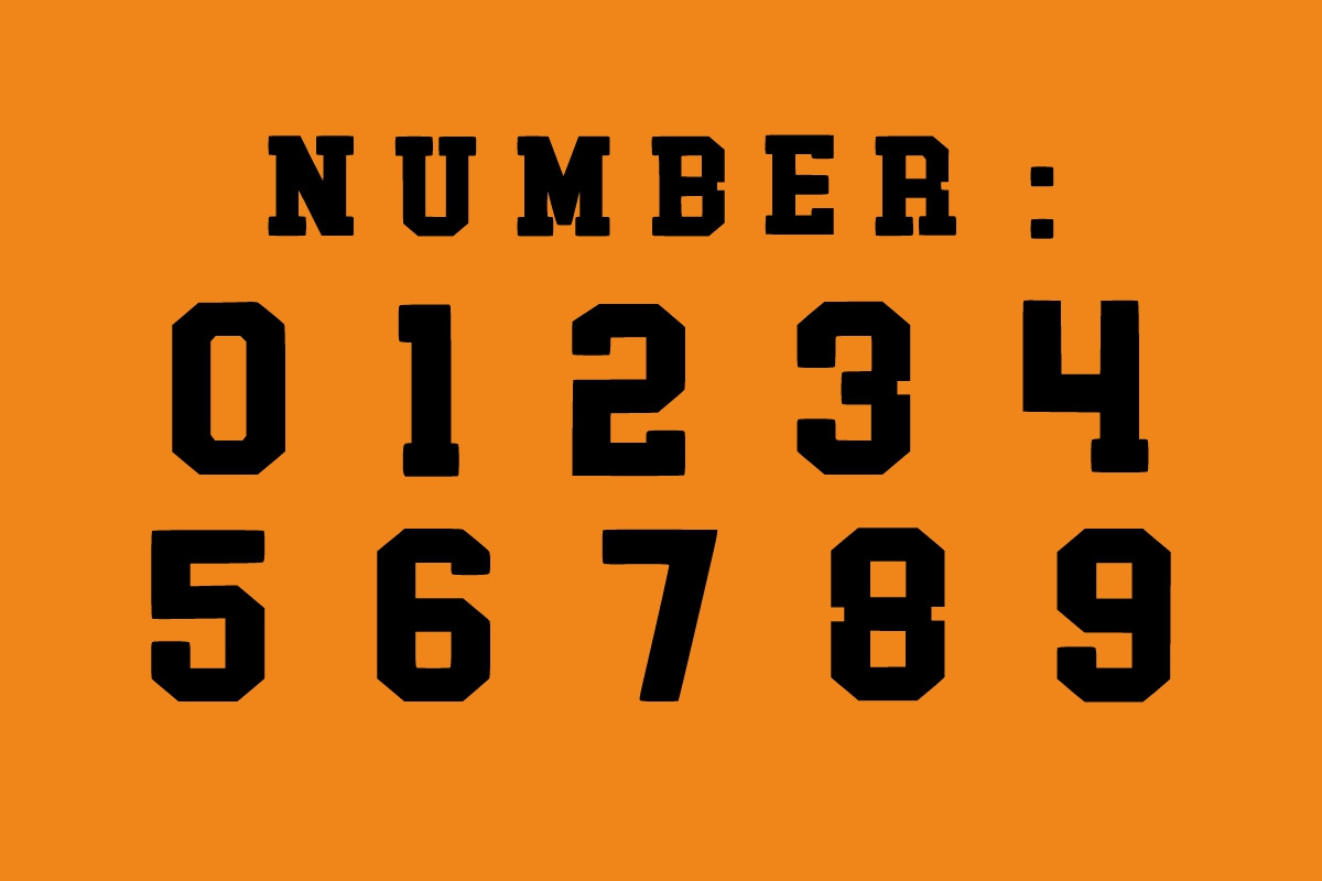 UNIVERSITY BASEBALL COLLEGE FONT, a Slab Serif Font by Fourteen Letter (Photo 3 of 10)