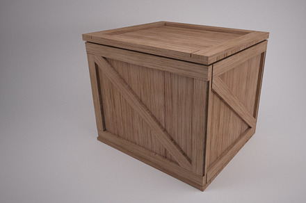 Wooden Shipping Crate, an Object 3D Model by kjpargeterimages
