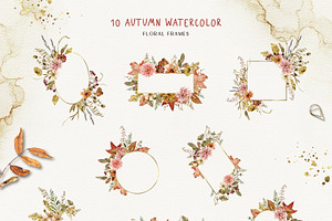 AUTUMN HERBARIUM Watercolor Set